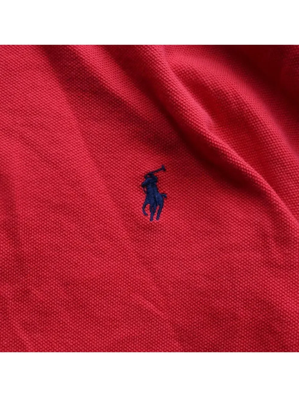 Vintage Polo Ralph Lauren Youth Large Red Long Sleeve Polo Shirt Classic